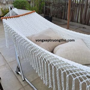 võng xếp inox lưới đan thủ công