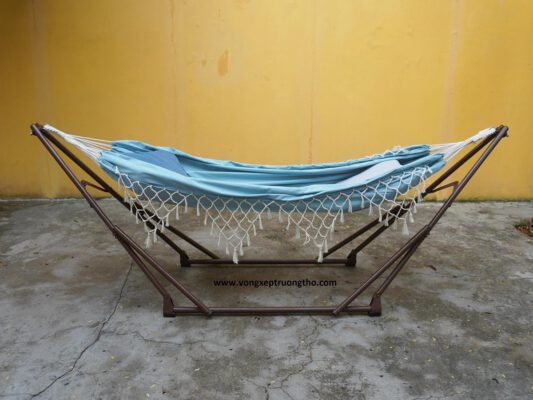 Võng mộc nhiên với khung võng xếp thép
